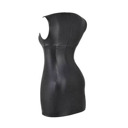 Lily Leather Mini Dress